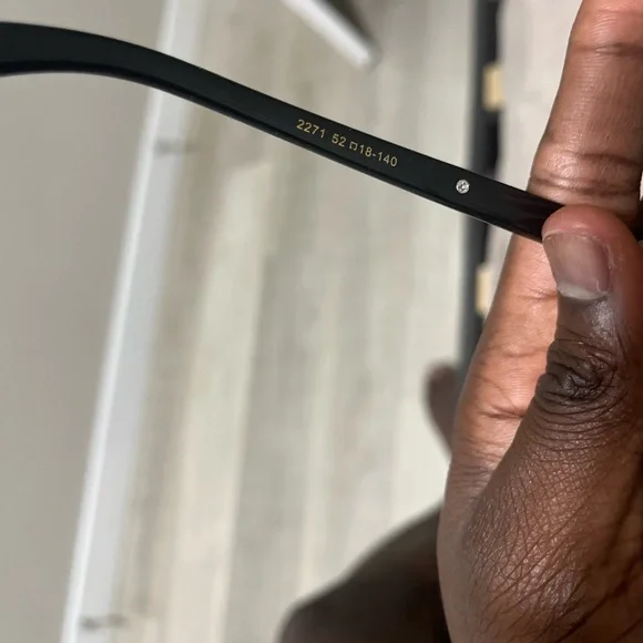 Chrome Hearts 2271 Black Square Frame Glasses - Picture 5 of 5